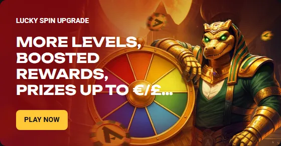 Lucky spin upgrade more levels boosted rewards prizes up to eur gbp 125 000